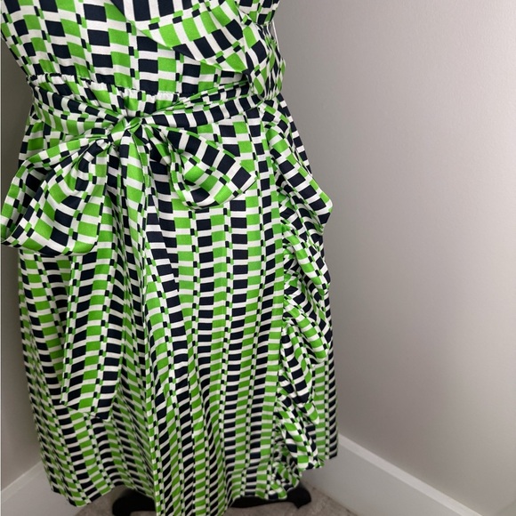 Kate Spade Green and Black Patterned Dress - Picture 4 of 11